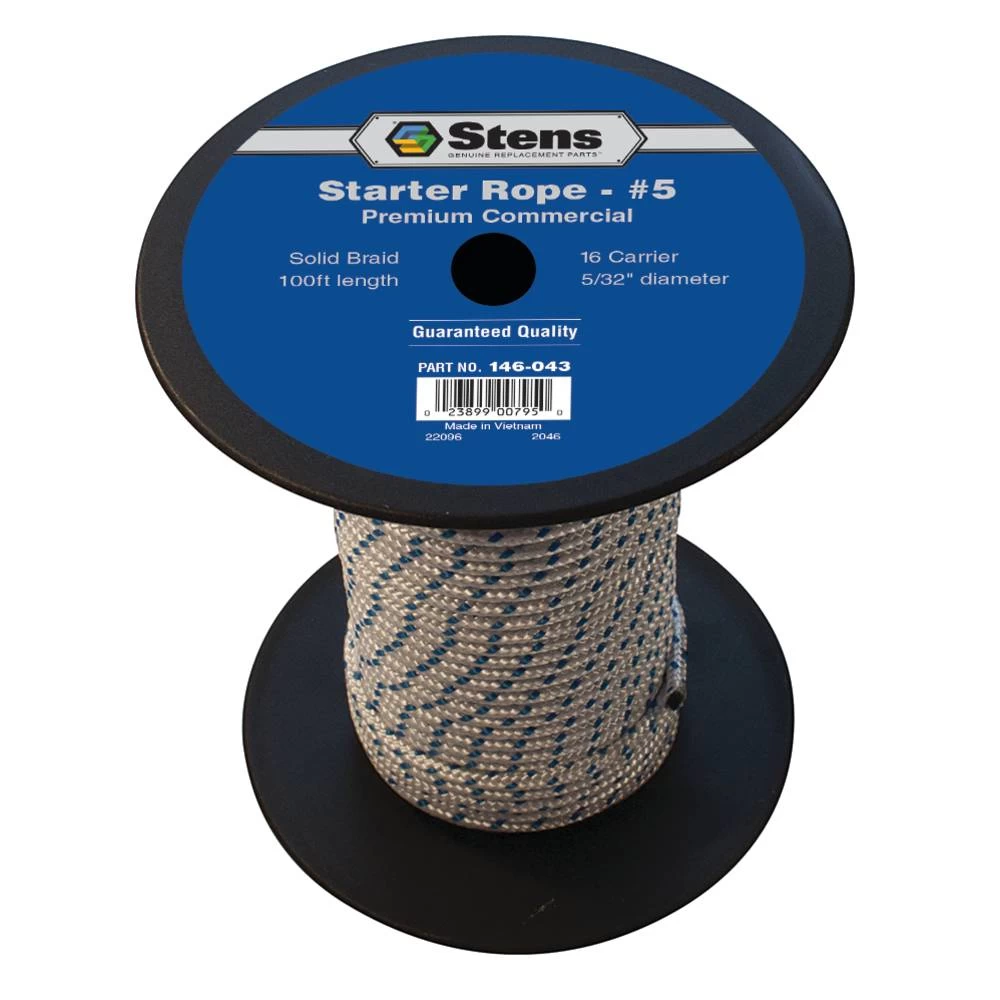 Stens 100' Solid Braid Starter Rope #5 Solid Braid / 146-043