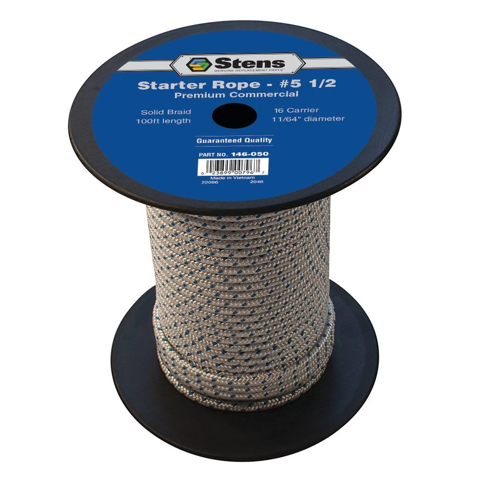 Stens 100' Solid Braid Starter Rope #5-1/2 Solid Braid / 146-050