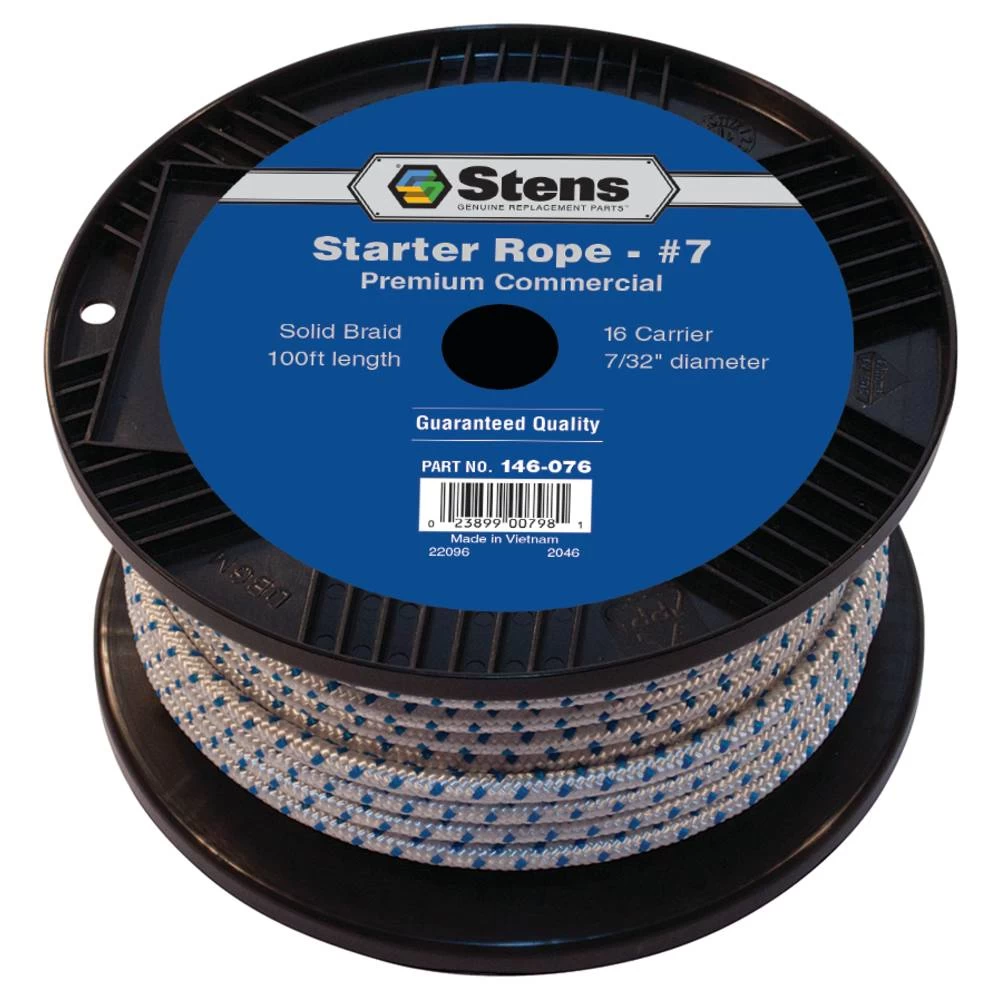 Stens 100' Solid Braid Starter Rope #7 Solid Braid / 146-076
