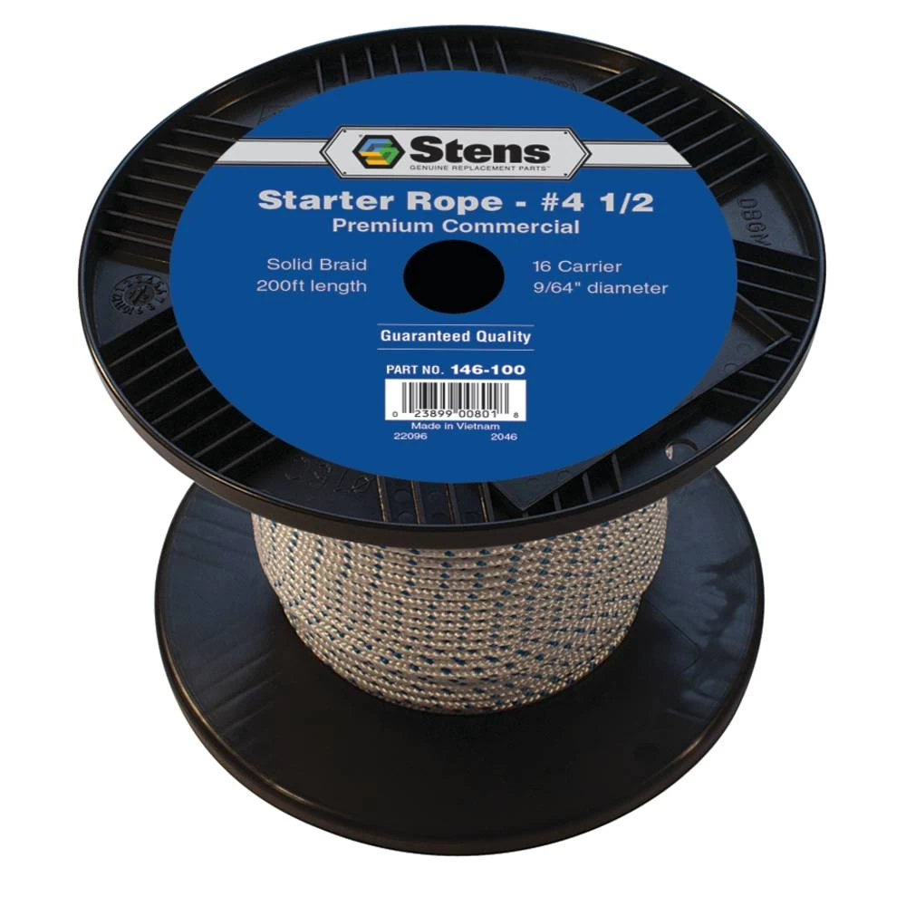 Stens 200' Solid Braid Starter Rope #4-1/2 Solid Braid / 146-100