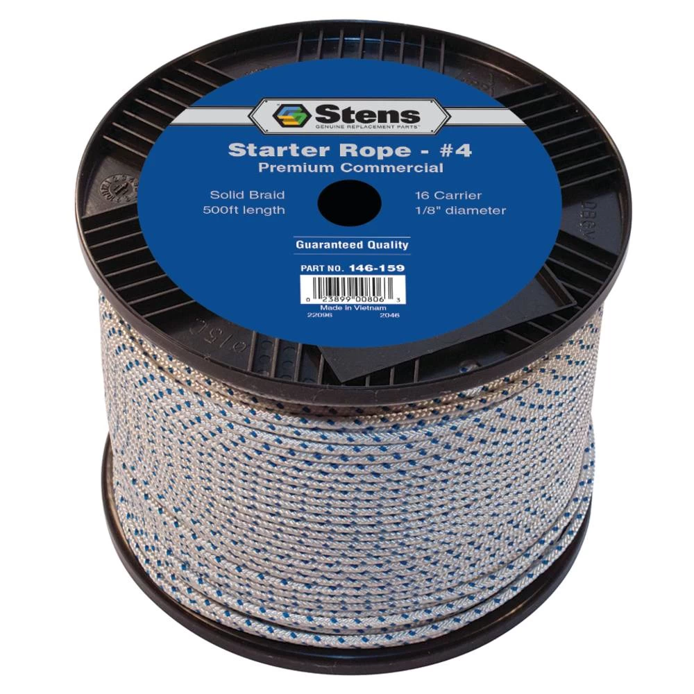 Stens 500' Solid Braid Starter Rope #4 Solid Braid / 146-159