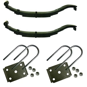 2 x 2000 LB 4L Slipper Leaf Springs 25-7/8"L w.U-Bolt Kit / 2-803T3-AH