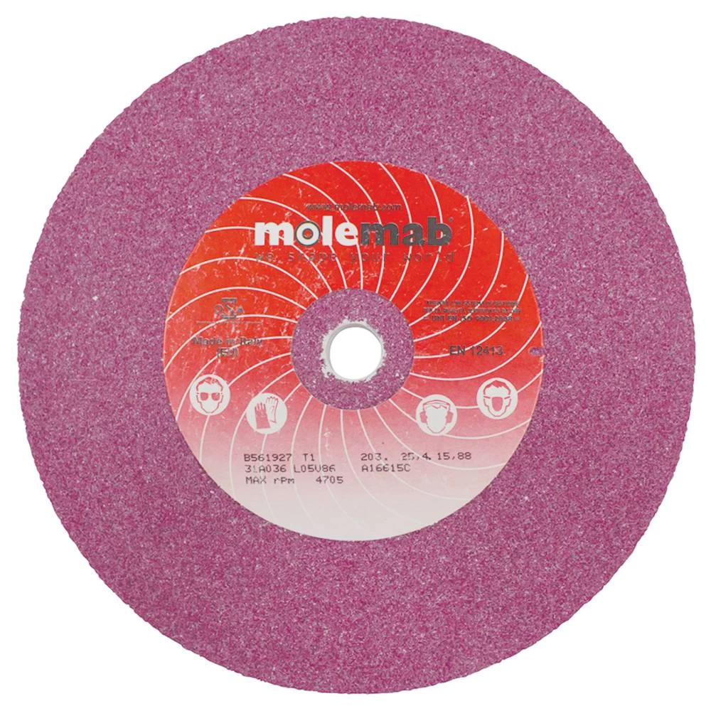 Molemab Grinding Wheel 8" x 1" x 5/8" 36 grit Ruby / 750-111