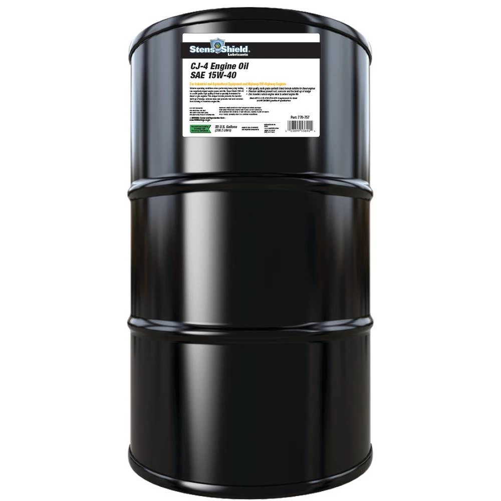 Stens Shield CJ-4 Engine Oil SAE 15W-40, 55 gallon drum / 770-757