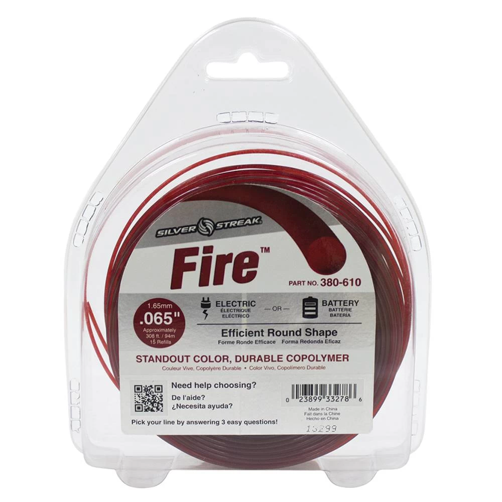 Silver Streak Fire Trimmer Line .065 1/2 lb. Donut / 380-610