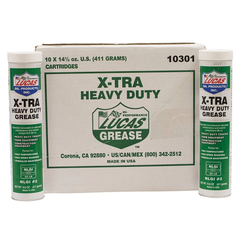 Lucas Oil X-tra HD Grease for Ten 14.5 oz. tubes / 051-535