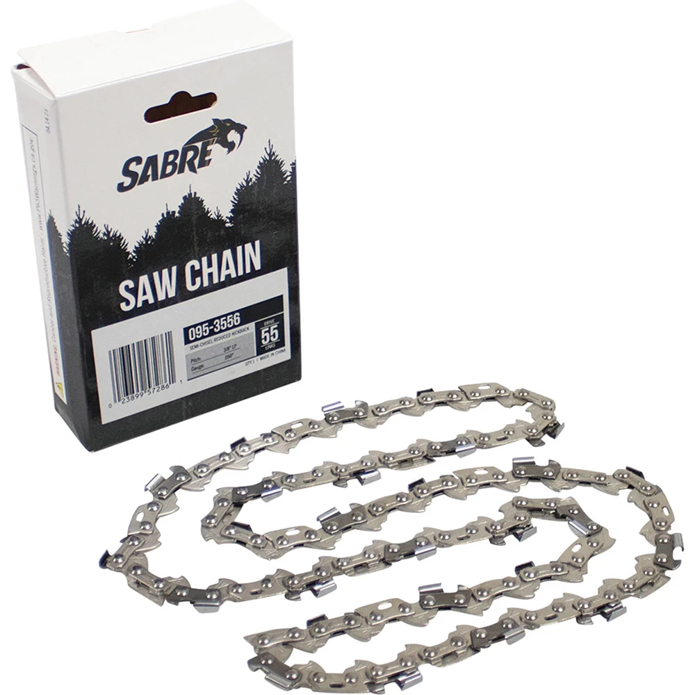 Chain Pre-Cut Loop 55 DL, 3/8" LP, .050" Gauge, Semi-Chisel Reduced Kickback / 095-3556