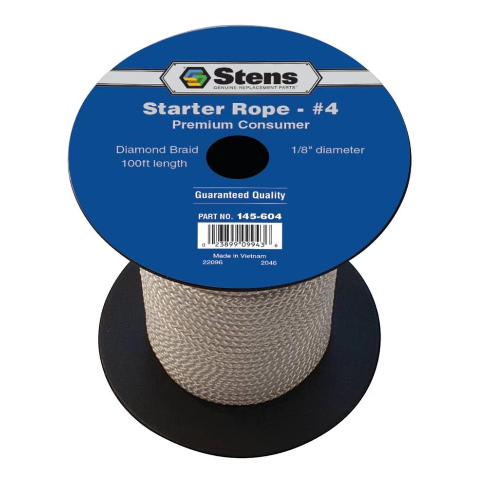 Stens 100' Diamond Braid Starter Rope #4 Diamond / 145-604