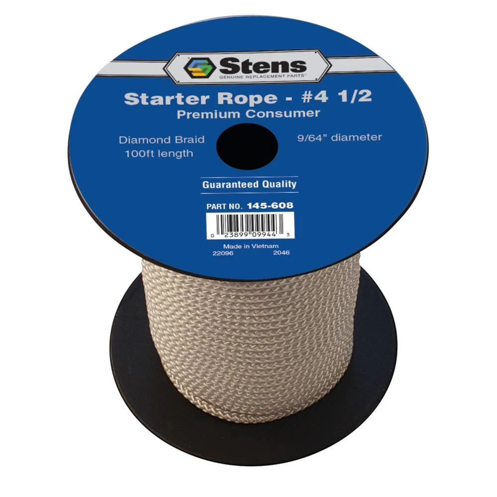 Stens 100' Diamond Braid Starter Rope #4-1/2 Diamond / 145-608
