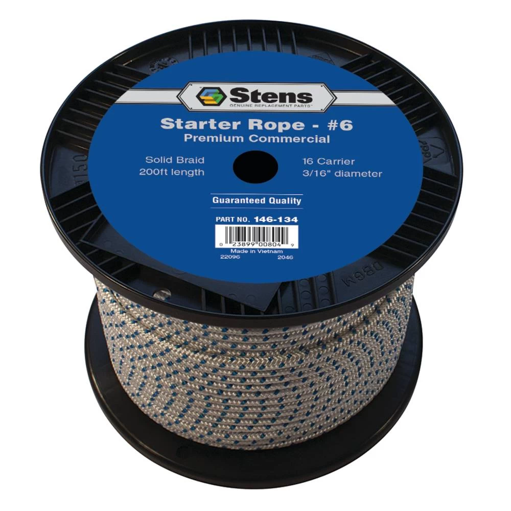 Stens 200' Solid Braid Starter Rope #6 Solid Braid / 146-134