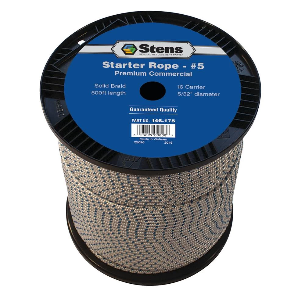 Stens 500' Solid Braid Starter Rope #5 Solid Braid / 146-175