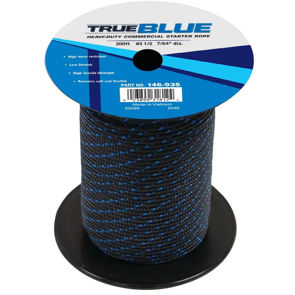 TrueBlue 200' Starter Rope #3-1/2 Solid Braid / 146-935
