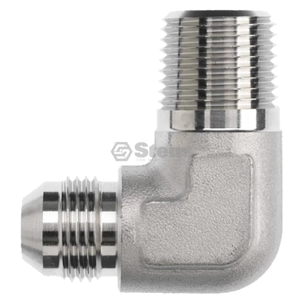 Hydraulic Adapter for Male JIC 37° to Male Pipe 90° elbow / 3001-1370