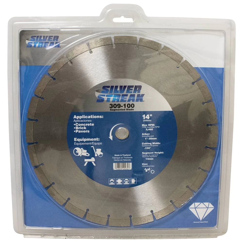 Silver Streak 14" Segmented Blade 14mm Rim Height / 309-100