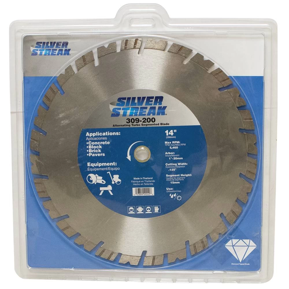 Silver Streak 14" Alternating Turbo Segmented Blade / 309-200
