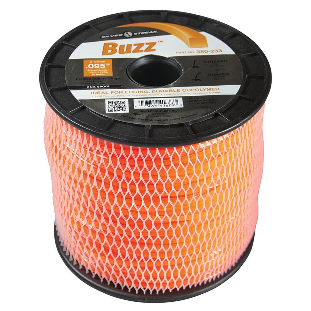 Silver Streak Buzz Trimmer Line .095 3 lb. Spool / 380-233