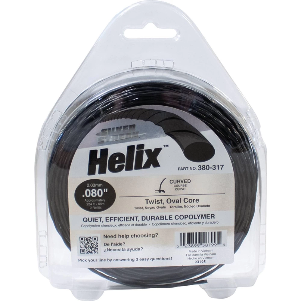 Silver Streak Helix Trimmer Line .080 1/2 lb. Donut / 380-317