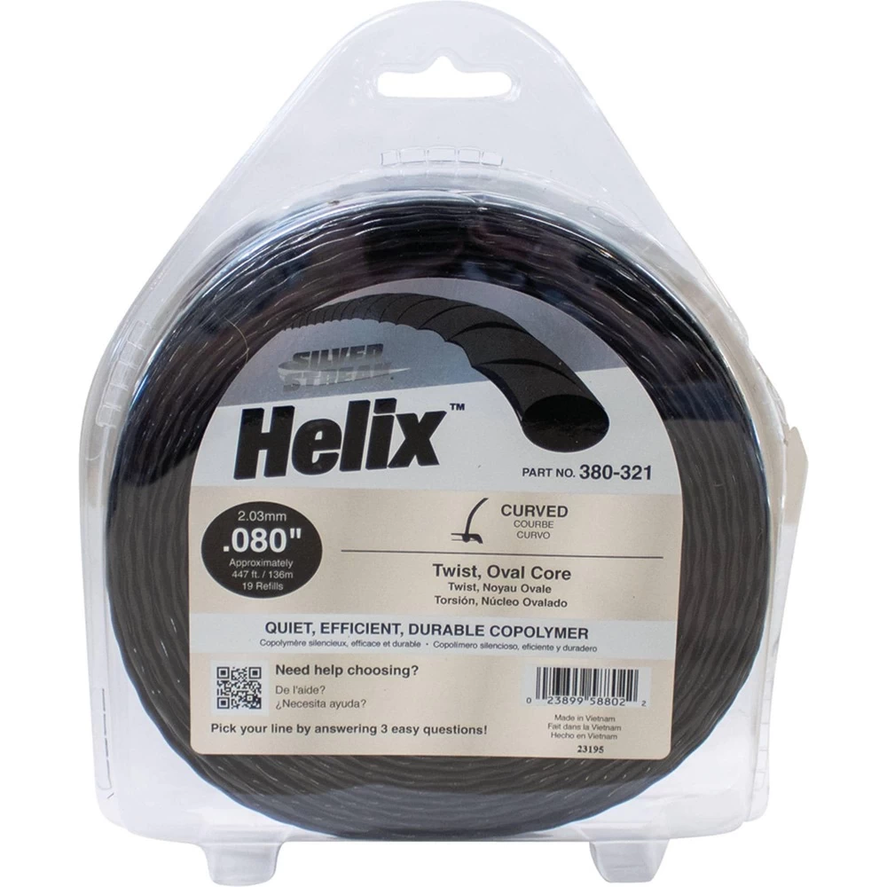 Silver Streak Helix Trimmer Line .080 1 lb. Donut / 380-321
