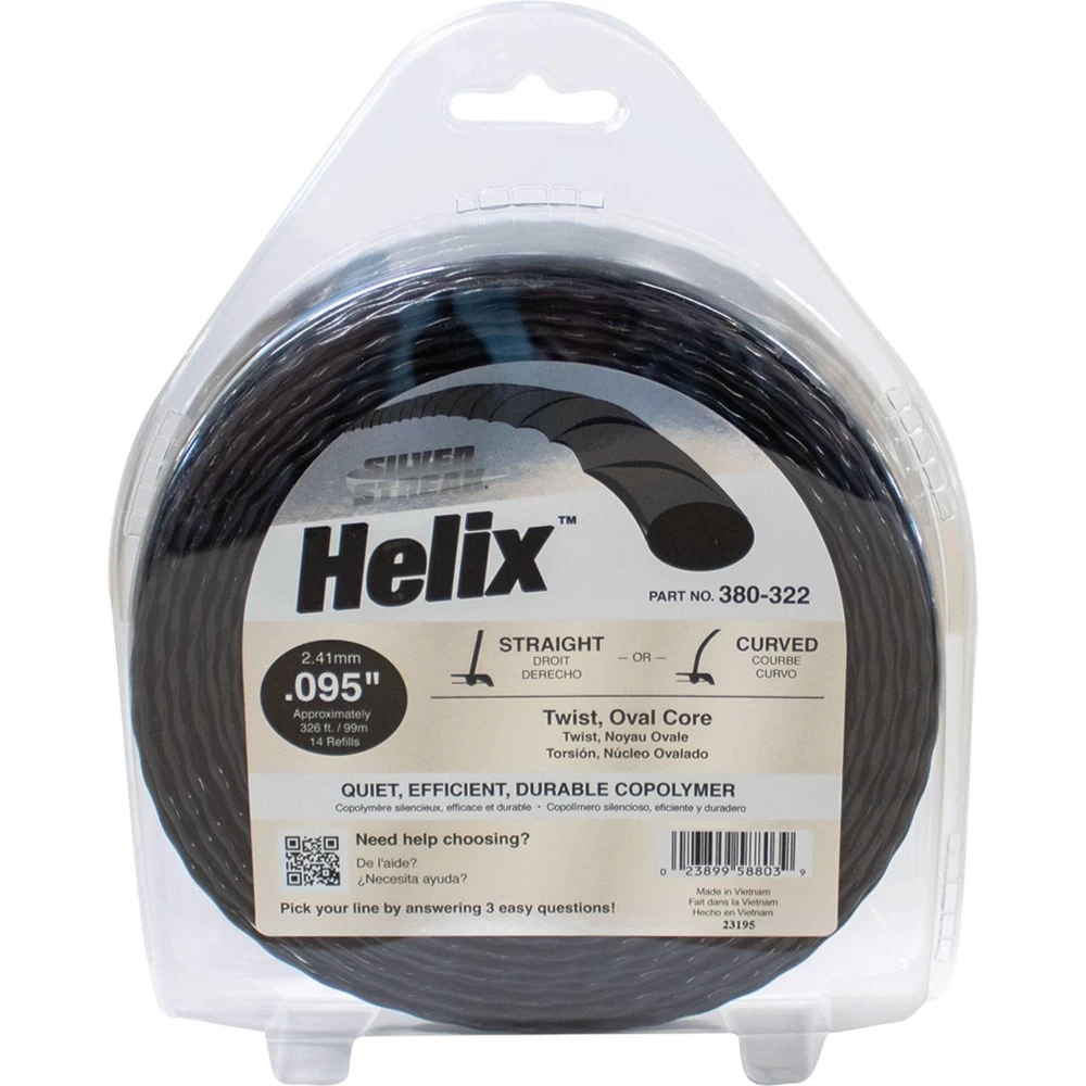 Silver Streak Helix Trimmer Line .095 1 lb. Donut / 380-322