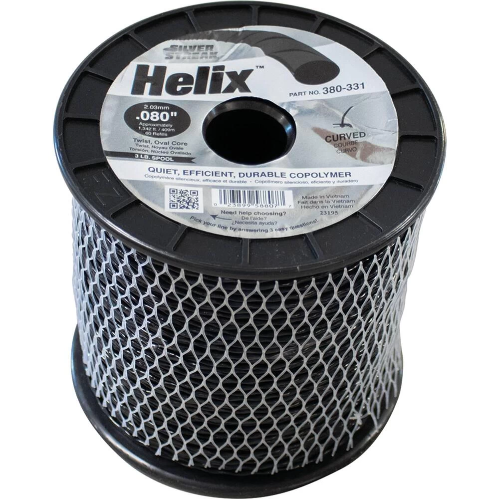 Silver Streak Helix Trimmer Line .080 3 lb. Spool / 380-331