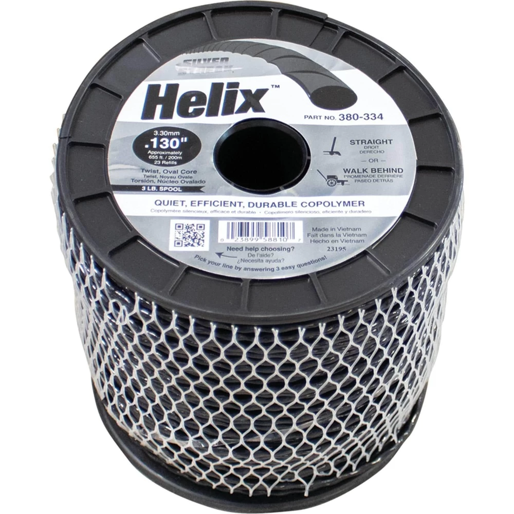 Silver Streak Helix Trimmer Line .130 3 lb. Spool / 380-334