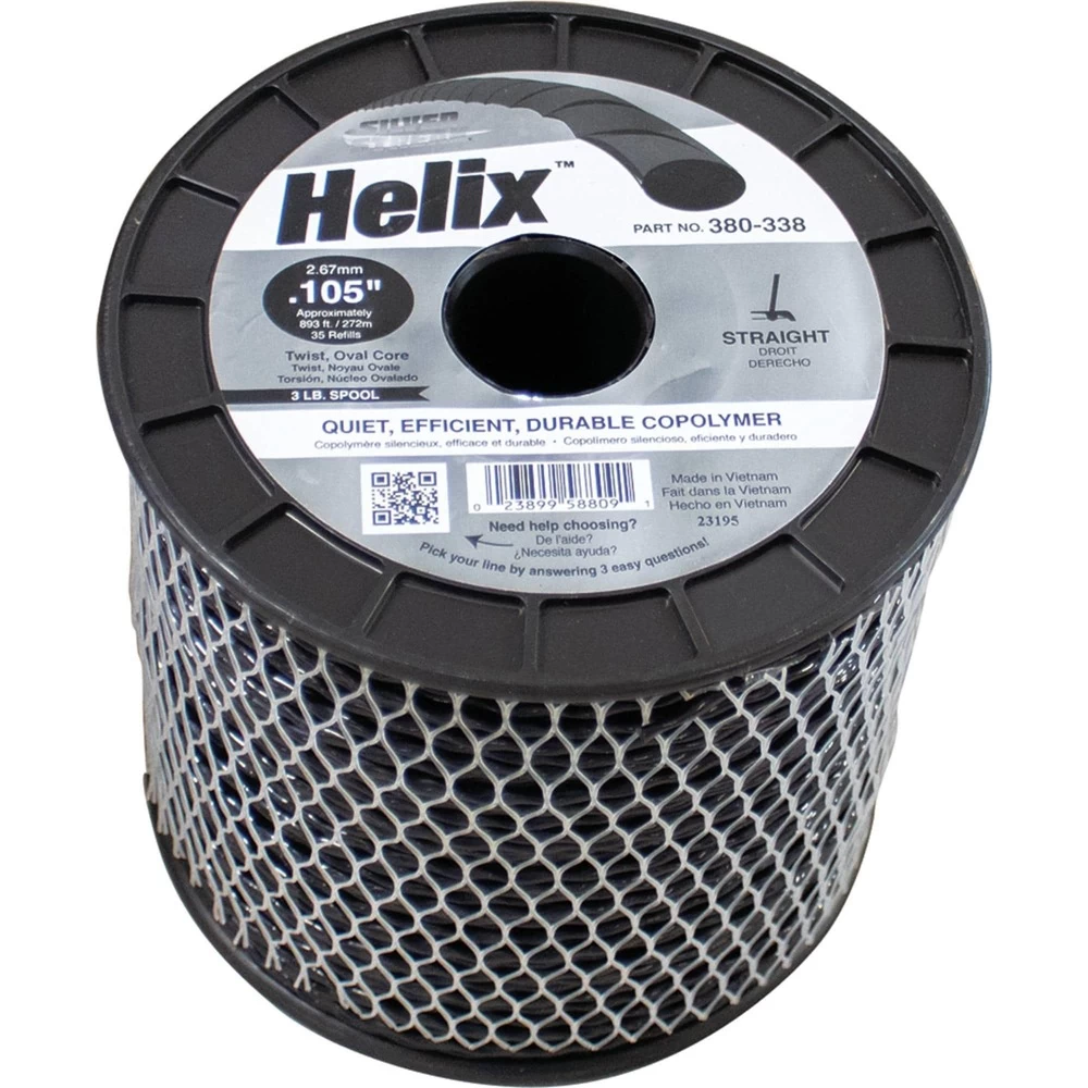 Silver Streak Helix Trimmer Line .105 3 lb. Spool / 380-338