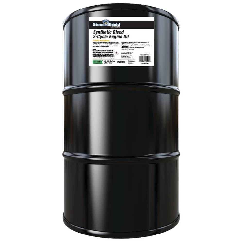 Stens Shield 2-Cycle Engine Oil 50:1 Synthetic Blend, 55 gallon drum / 770-551