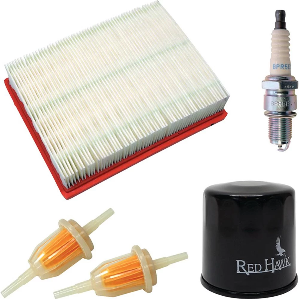 Red Hawk Tune-Up Kit for Club Car DS 4 Cycle Gas 92+ w/ Oil Filter / FIL-1101