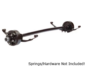 2000 Lb Axle 4 on 4" Idler 4" Drop w. EZ Lube, No Brake Flanges / D20440I-4D-ZL