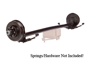 6000 Lb Axle 8 on 6.5" Hydraulic Freebacking 4" Drop w. EZ Lube / D60R865HFB-4D-ZL