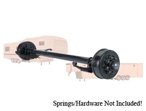 8000 Lb Axle 8 on 6.5" Electric Straight w.EZ Lube, 9/16" Stud