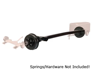 6000 Lb #11 Torflex Axle 6 on 5.5" Idler, EZ Lube, Brake Flanges / D11TA60-655I-ZL