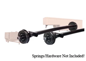 7000 Lb #12 Torflex Axle 8 on 6.5" Idler w.Brake Flanges / D12TA70-865I