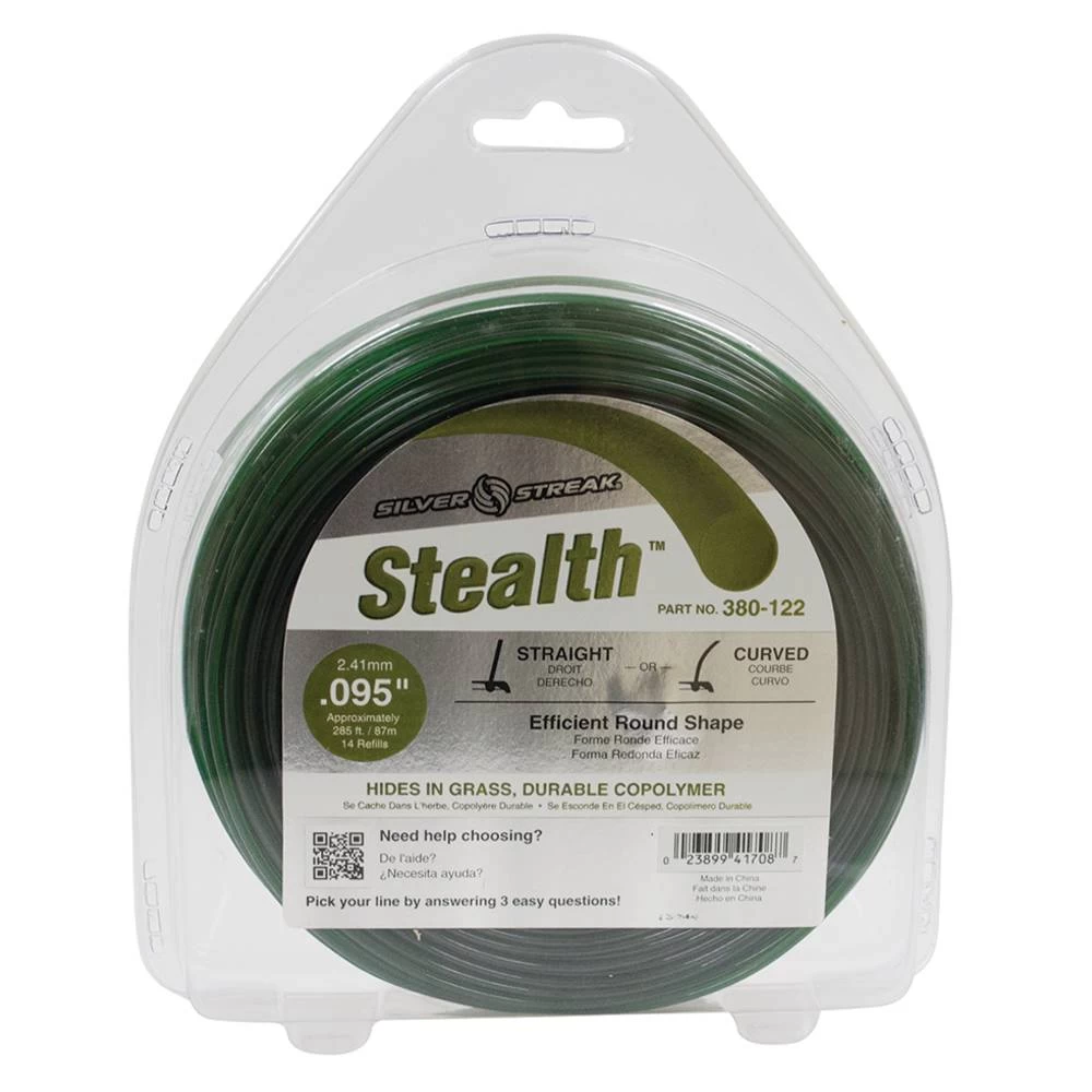 Silver Streak Stealth Trimmer Line .095 1 lb. Donut / 380-122