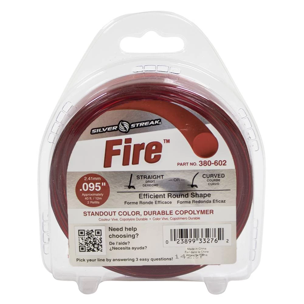 Silver Streak Fire Trimmer Line .095 40' Clam Shell / 380-602