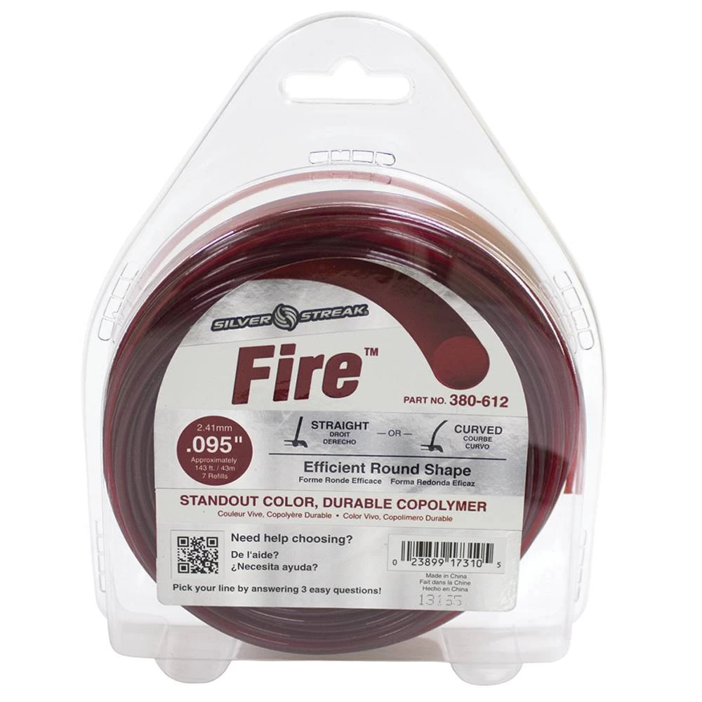 Silver Streak Fire Trimmer Line .095 1/2 lb. Donut / 380-612