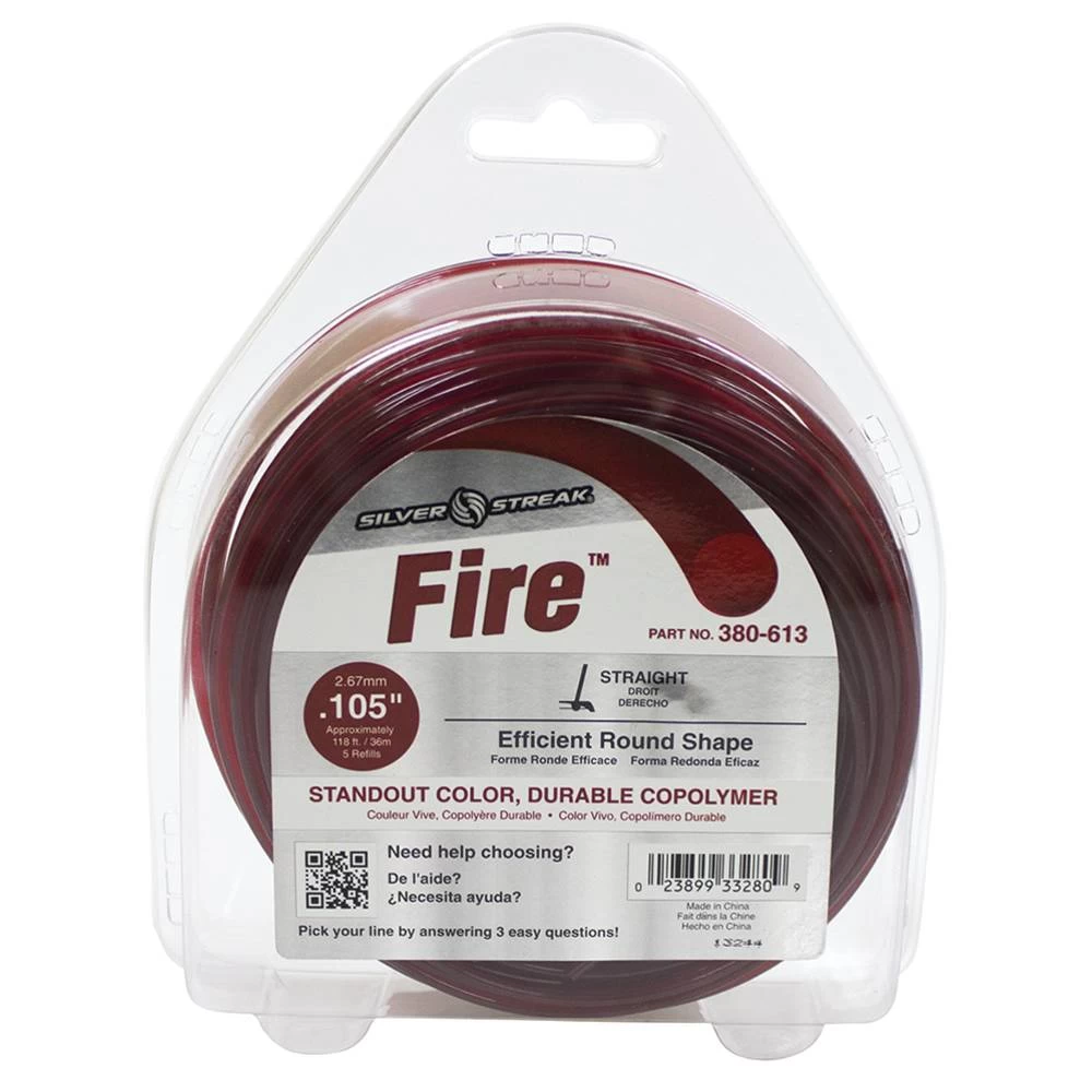 Silver Streak Fire Trimmer Line .105 1/2 lb. Donut / 380-613