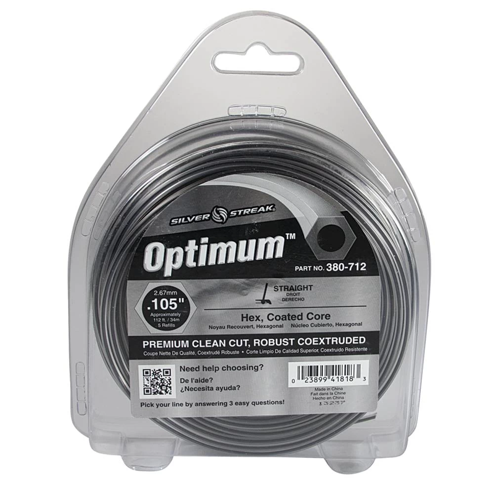 Silver Streak Optimum Trimmer Line .105 1/2 lb. Donut / 380-712