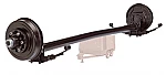 2 x Dexter 5200 Lb 4" Drop Axles Complete Kit 6 on 5.5", Electric