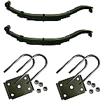 2 x 2000 LB 4L Slipper Leaf Springs 25-7/8"L w.U-Bolt Kit / 2-803T3-AH