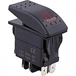 Tiger Lights Red LED Rocker Switch / TLSW2-R